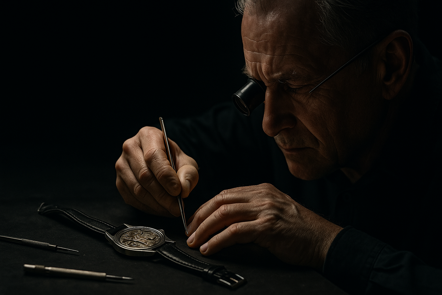 Watchmaker at the bench